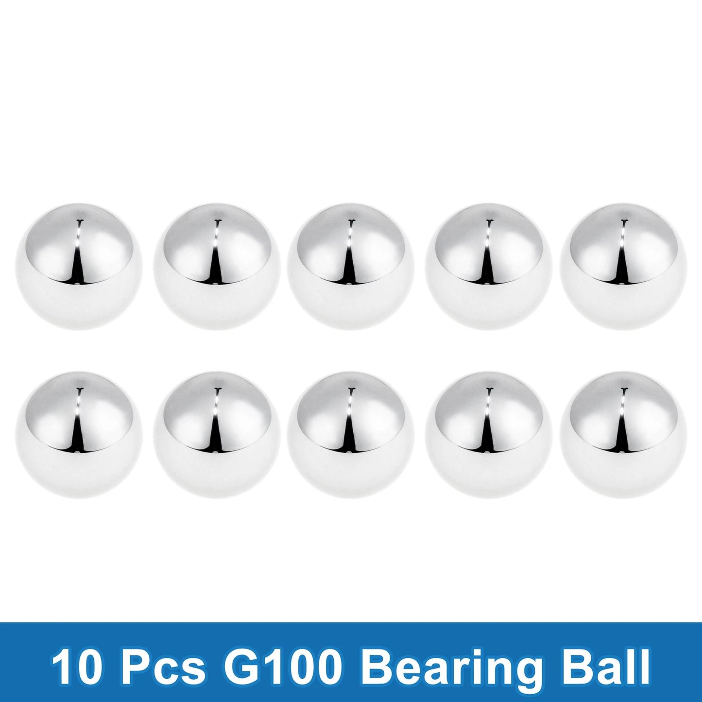 17.5mm Bearing Ball for G100 Steel Precision Silver Tone 10 Pcs