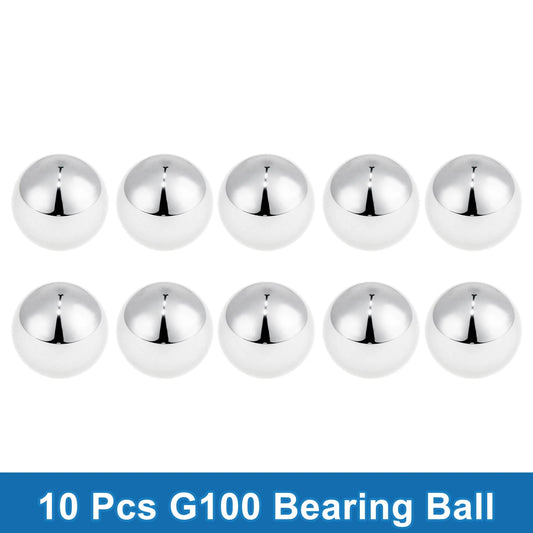 17.5mm Bearing Ball for G100 Steel Precision Silver Tone 10 Pcs