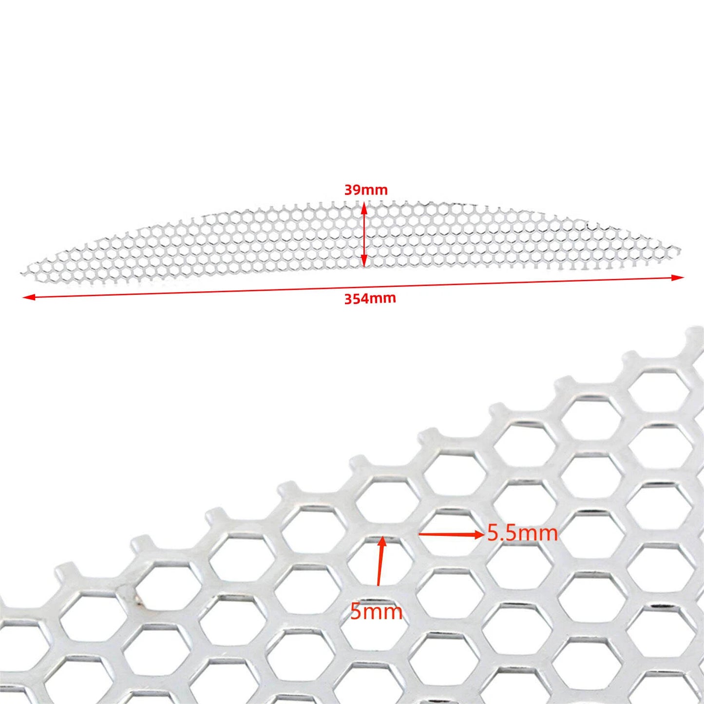Hexagon Mesh Fairing Vent Screen Grill for Harley Road Glide FLTR (15-23)