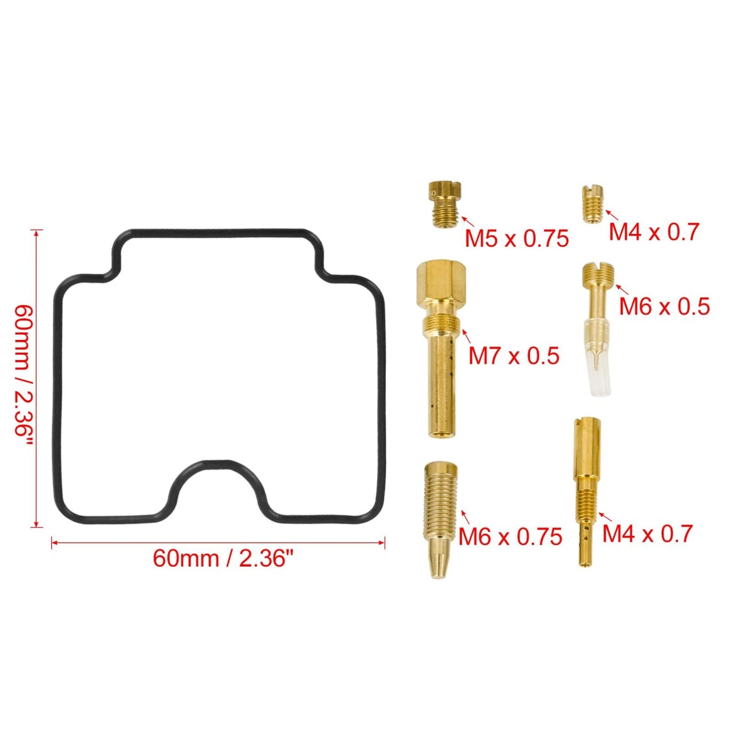Carburetor Repair Rebuild Kit for Yamaha Grizzly 660 (2002–2005)