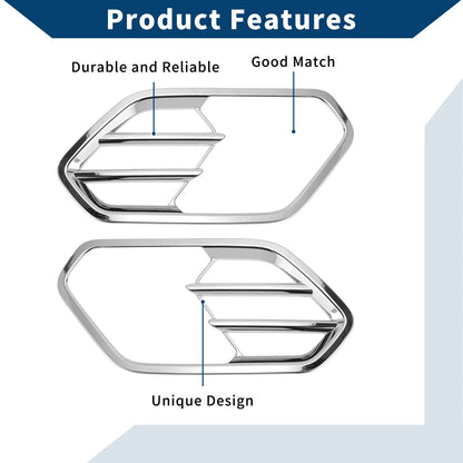 Front Left & Right Covers for Ford Escape (2017-2019) - ABS Silver Tone