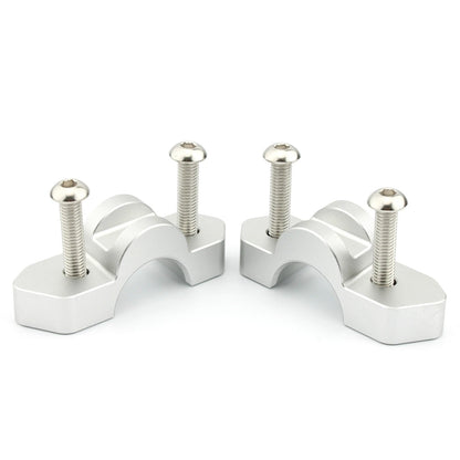 15mm Silver Aluminum Handlebar Risers for BMW R1300GS (2023-2024)