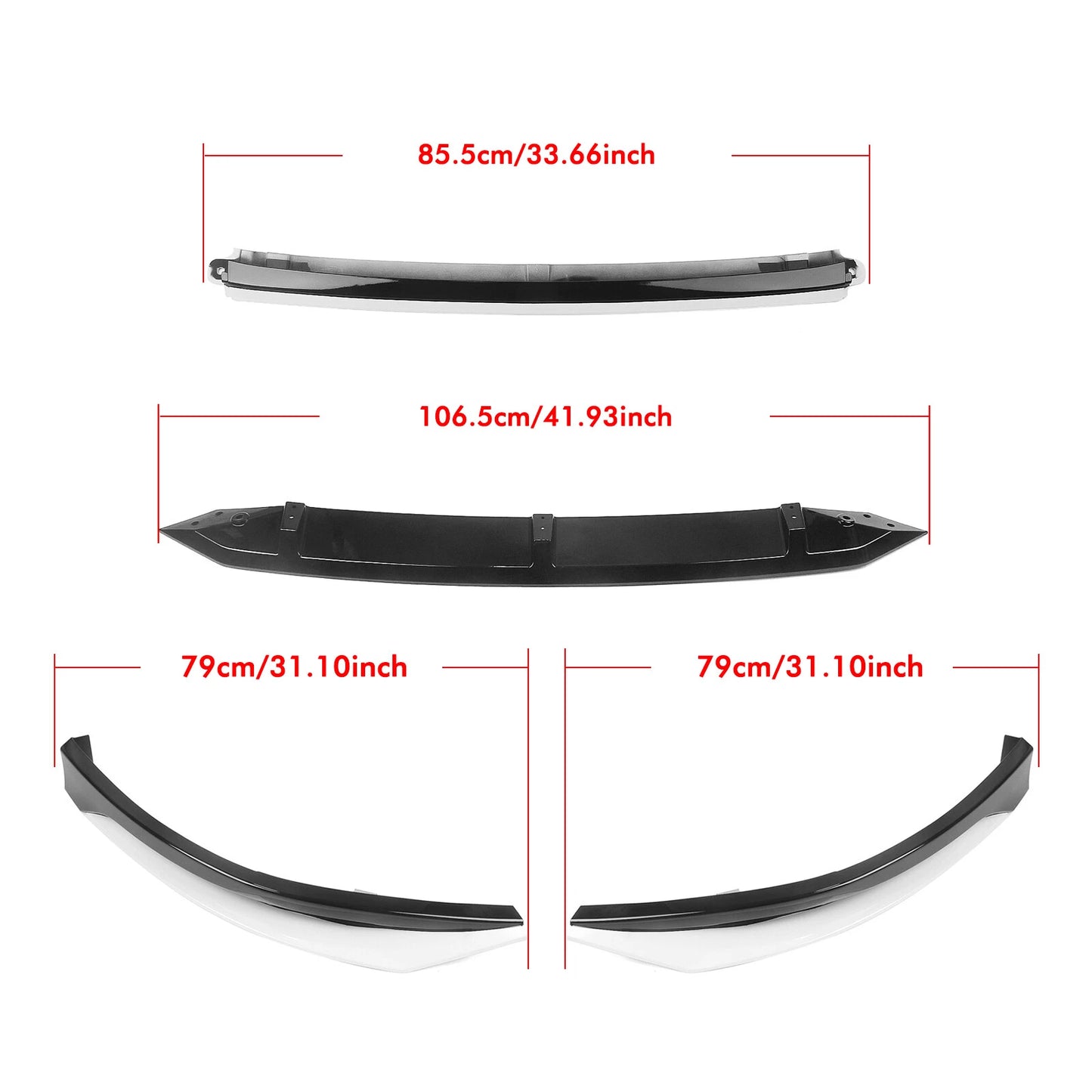 Front Bumper Spoiler Lip for Honda Accord (2023-2025)