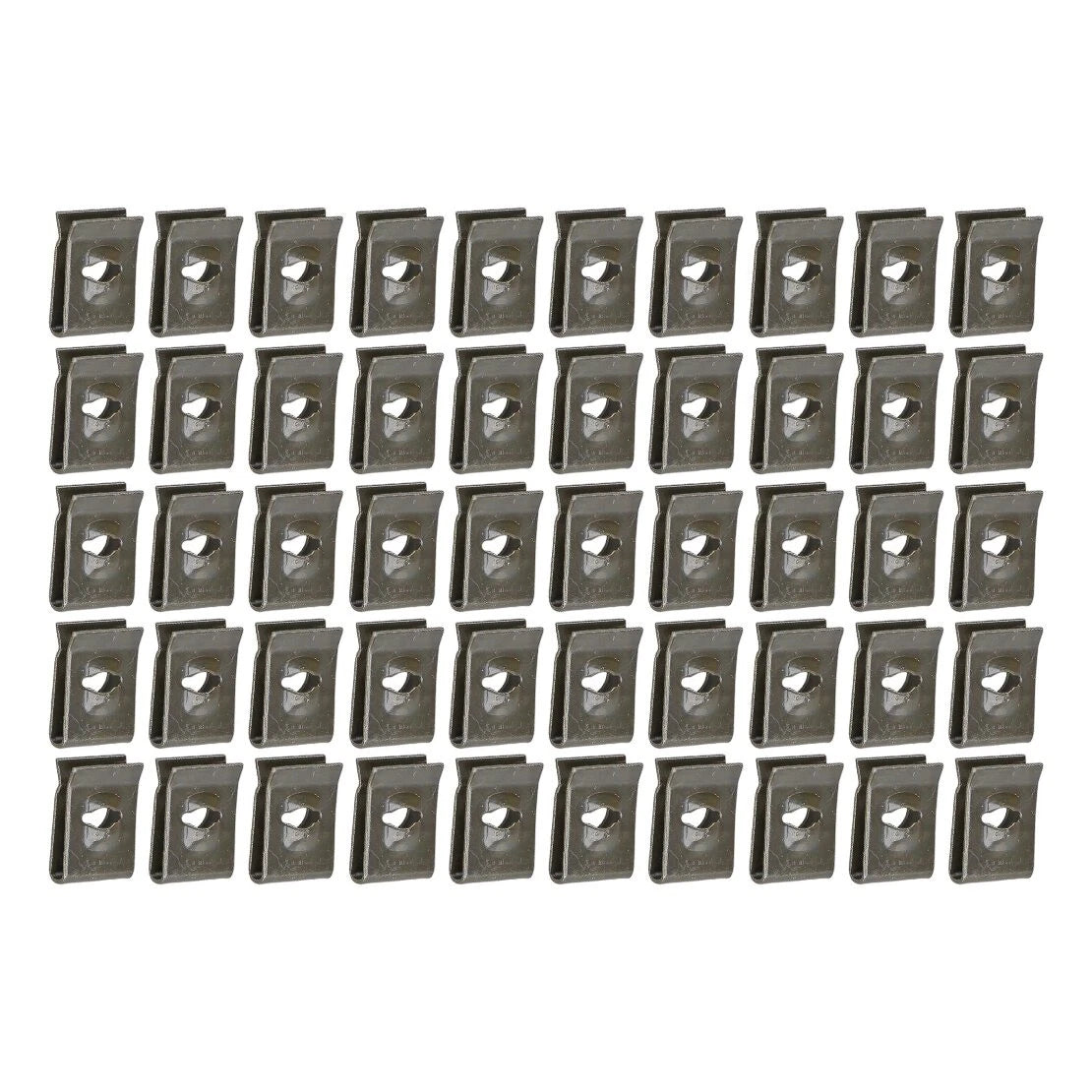 50PC U-Type Groove Clips Fastener Retainers for Car Bumper Inner Fender