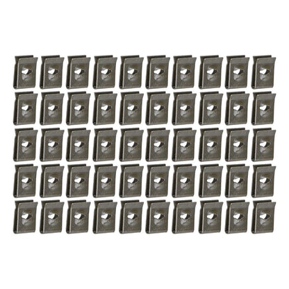 50PC U-Type Groove Clips Fastener Retainers for Car Bumper Inner Fender