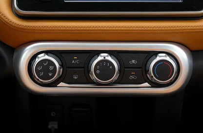 Air Conditioning Switch Frame Cover Trim for Nissan Kicks 2016-2020 Matte Silver