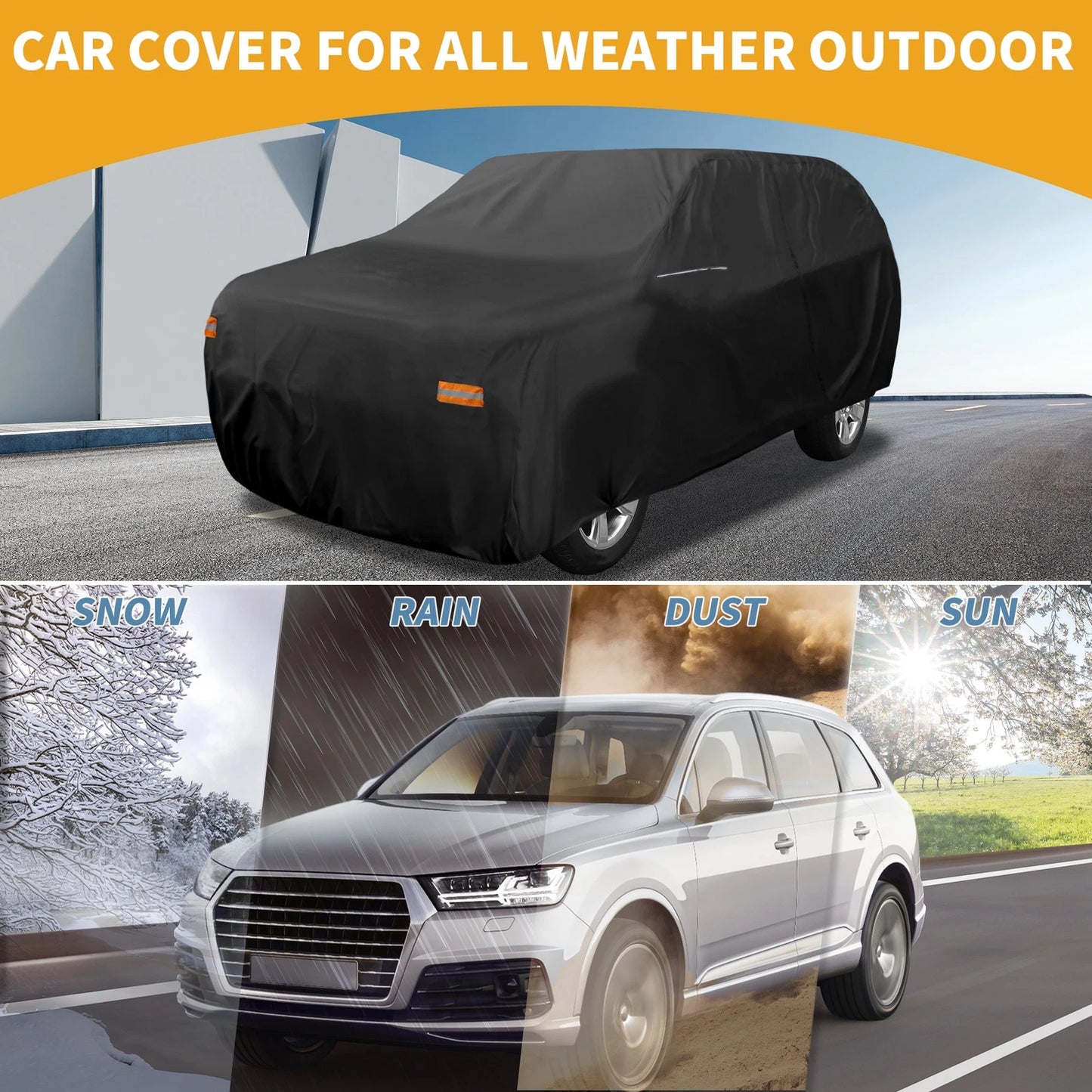 Waterproof All Weather Car Cover for Chevrolet Tahoe 4 Door (2000-2023)