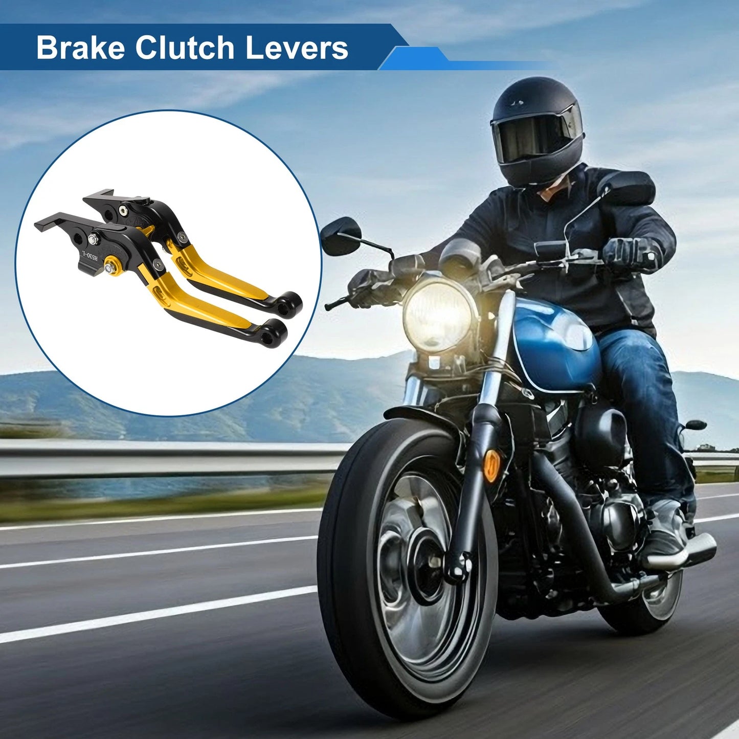 Levers / 2 x Adjustable Short Long / Brake Clutch Levers for Yamaha TMAX560 (2019–2020)