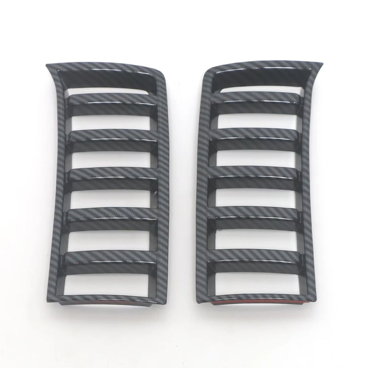 Fiber Front Headlight Grille Side Frame Cover Trim for 2022-2023 Toyota Tundra