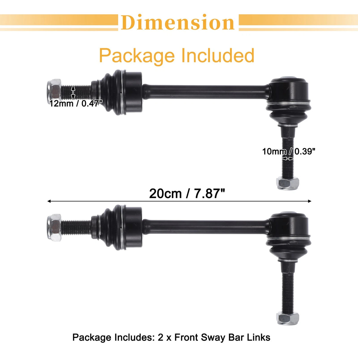 2 x Front Stabilizer Sway Bar Links for Ford Crown Victoria, Lincoln Town Car