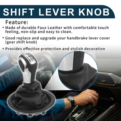 5 Speed Gear Shift Knob & Cover for Peugeot Partner (2008-2022)