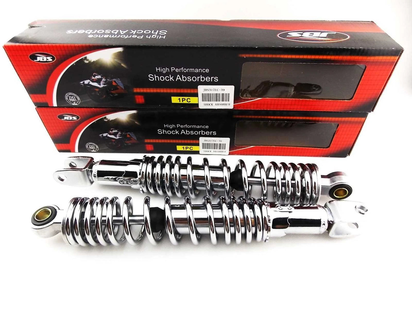 317mm JBS Chrome Rear Shock Absorbers for Honda CB250K Twin