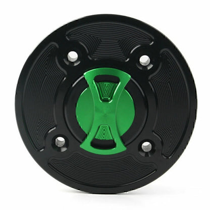 CNC Fuel Gas Tank Cap Keyless for Kawasaki Ninja 400, 650, Z900, Versys 1000