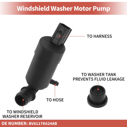 Windshield Washer Pump w/ Grommet for Ford (2017-2023)