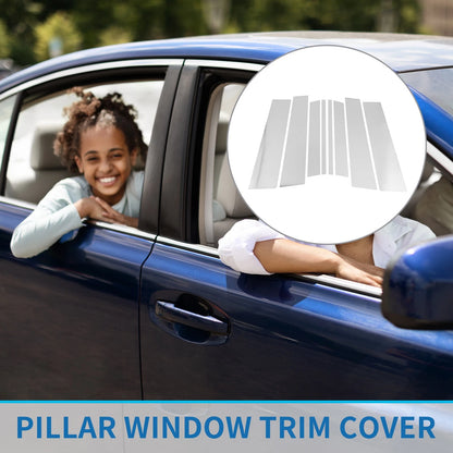 8 Pcs Door Pillar Window Trim for Toyota Highlander (2022–2024)
