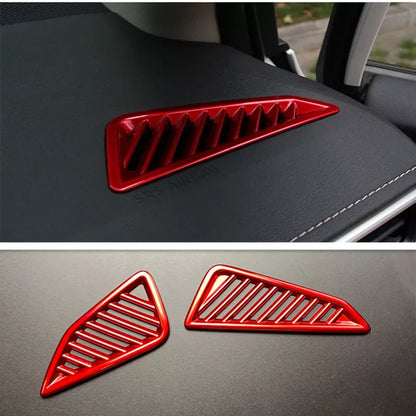 2 x Dashboard Air Vent Cover Trim Bright Red for TOYOTA COROLLA (2019-2022)