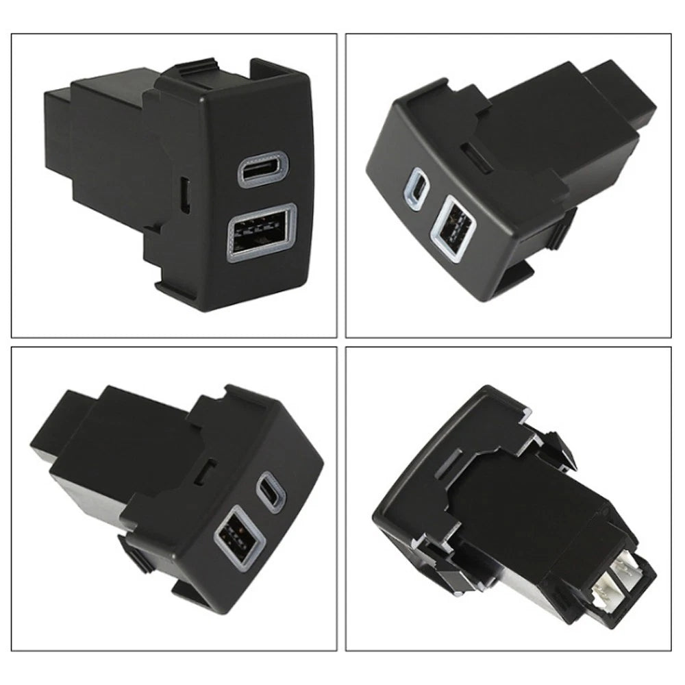 Dual USB QC3.0 Charger Switch Button for Mazda RX-8/6/3/CX-7