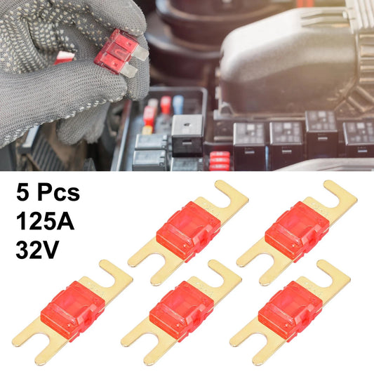 5pcs 125A AFS Mini ANL Fuses for Car Truck Motorcycle Boat Audio CDs