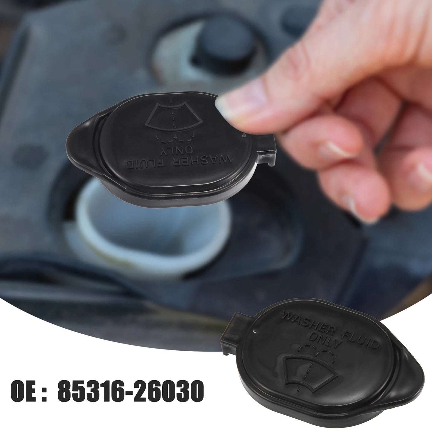 Windshield Washer Fluid Reservoir Bottle Tank Cap for Toyota Echo (2000–2005)