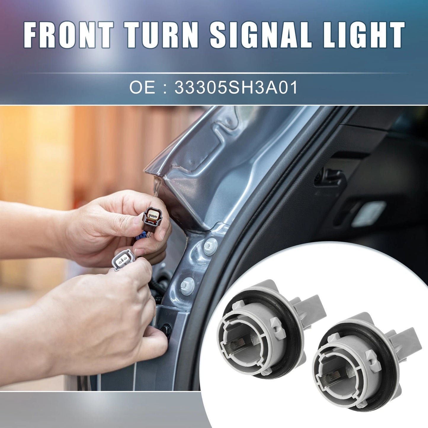 Front Turn Signal Socket Set for Acura Integra (1988 - 1993)