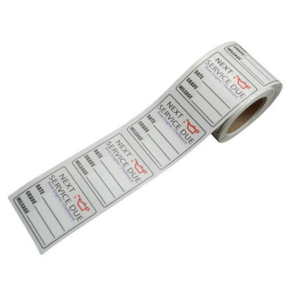 Oil Change Service Reminder Stickers for Boats, PWC, Outboards, Jet Skis