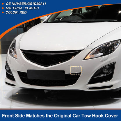 Front Right Tow Hook Cover for Mazda 6 (2008-2012) - Red