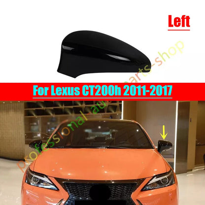 Gloss Black Left Side Rearview Mirror Cover for Lexus CT200h (2011-2017)