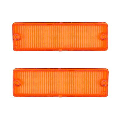 Front Bumper Light Lamp Cover Lens L+R Fits Nissan Navara D21 Pickup 1986-97 D06