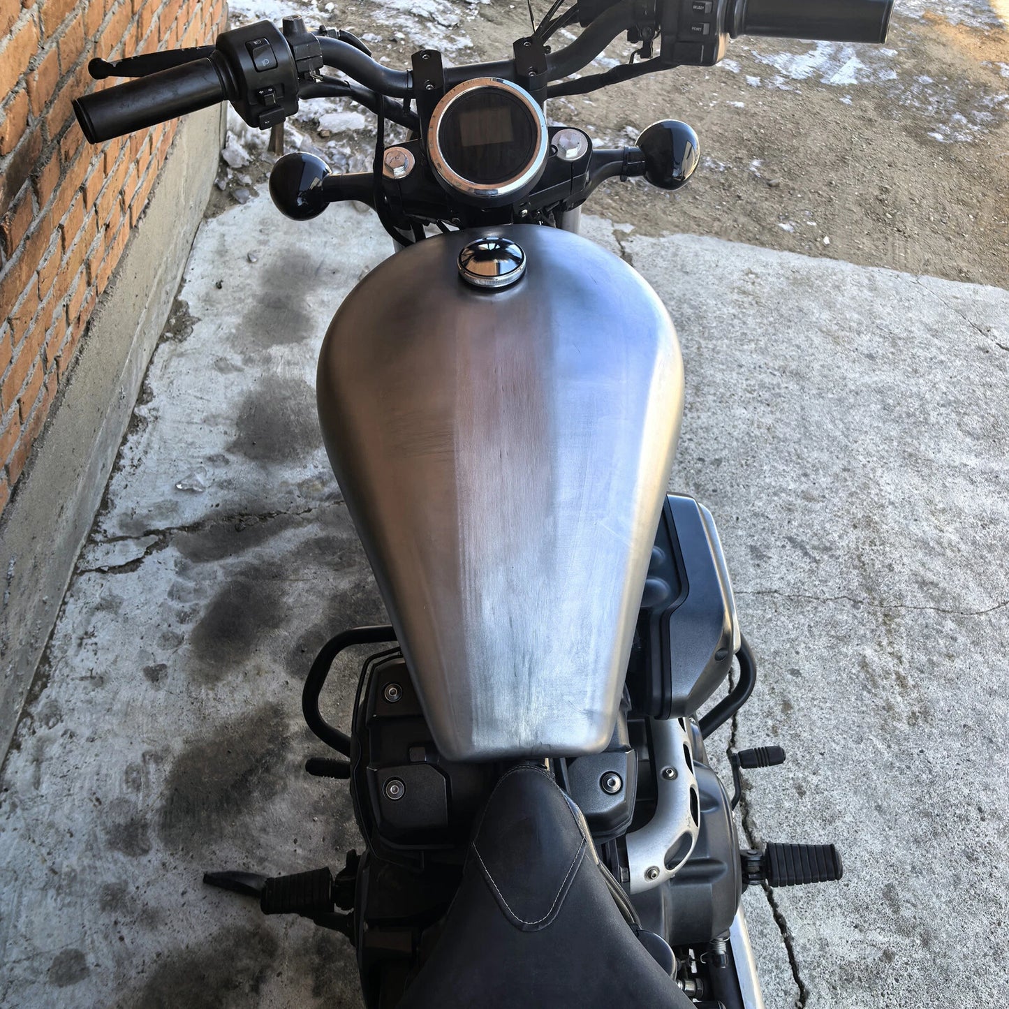 18L Unpainted Silver Fuel Tank for Yamaha XV950 (2014-2023)