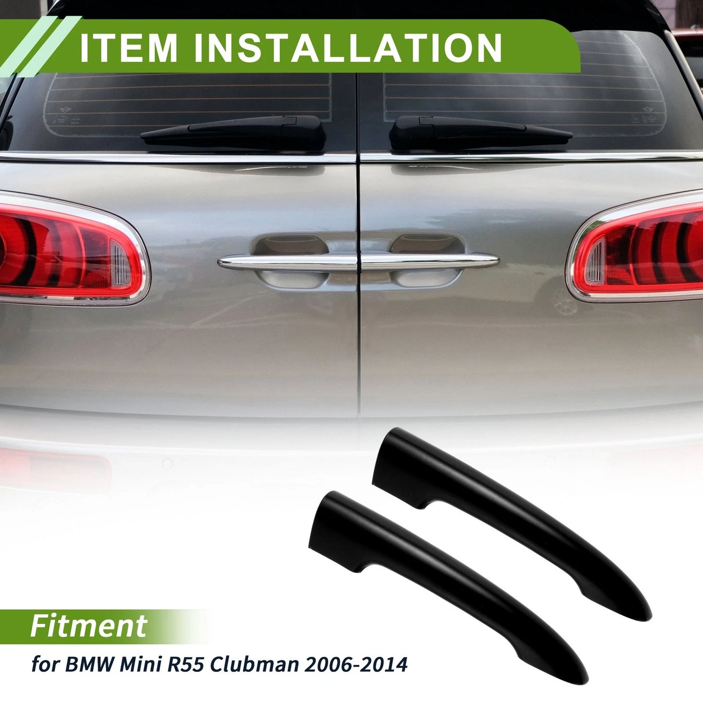 Rear Tailgate Handle Cover for BMW Mini R55 Clubman Black (2006-2014)
