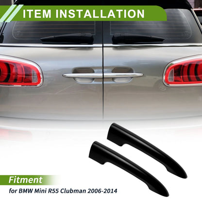 Rear Tailgate Handle Cover for BMW Mini R55 Clubman Black (2006-2014)