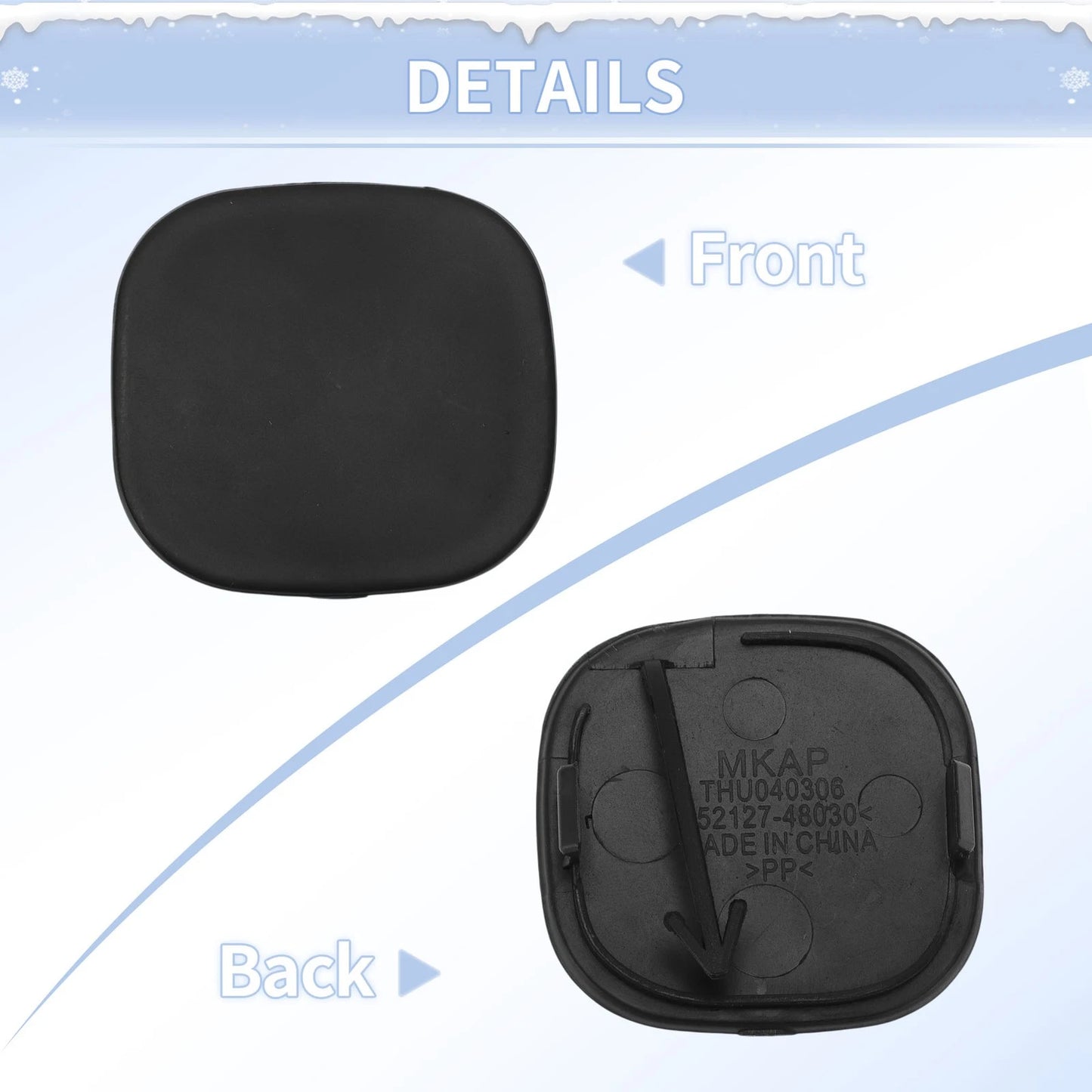 Left Front Tow Hook Cover for Toyota Prius C Aqua (2012-2014)