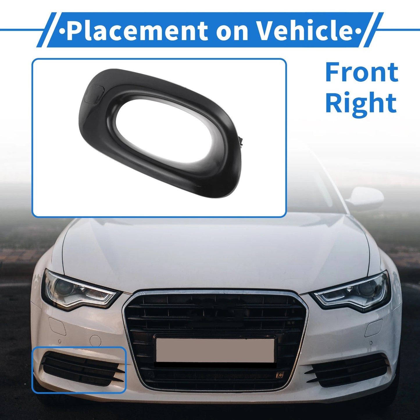 Front Right Fog Light Grill for Honda Fit Jazz (2011-2014)
