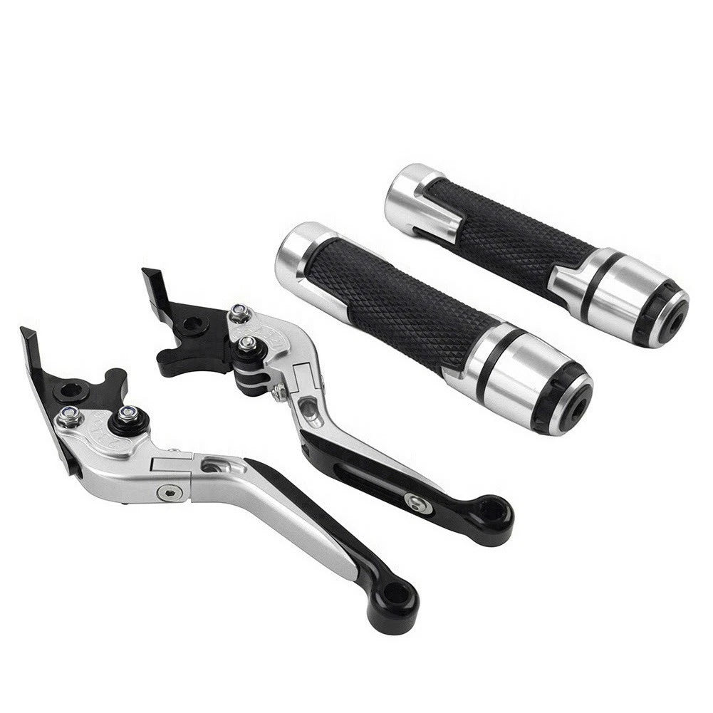 Folding Extendable Brake Clutch Lever Grip Set for Yamaha YZF R3 MT-03 (2015-2023)