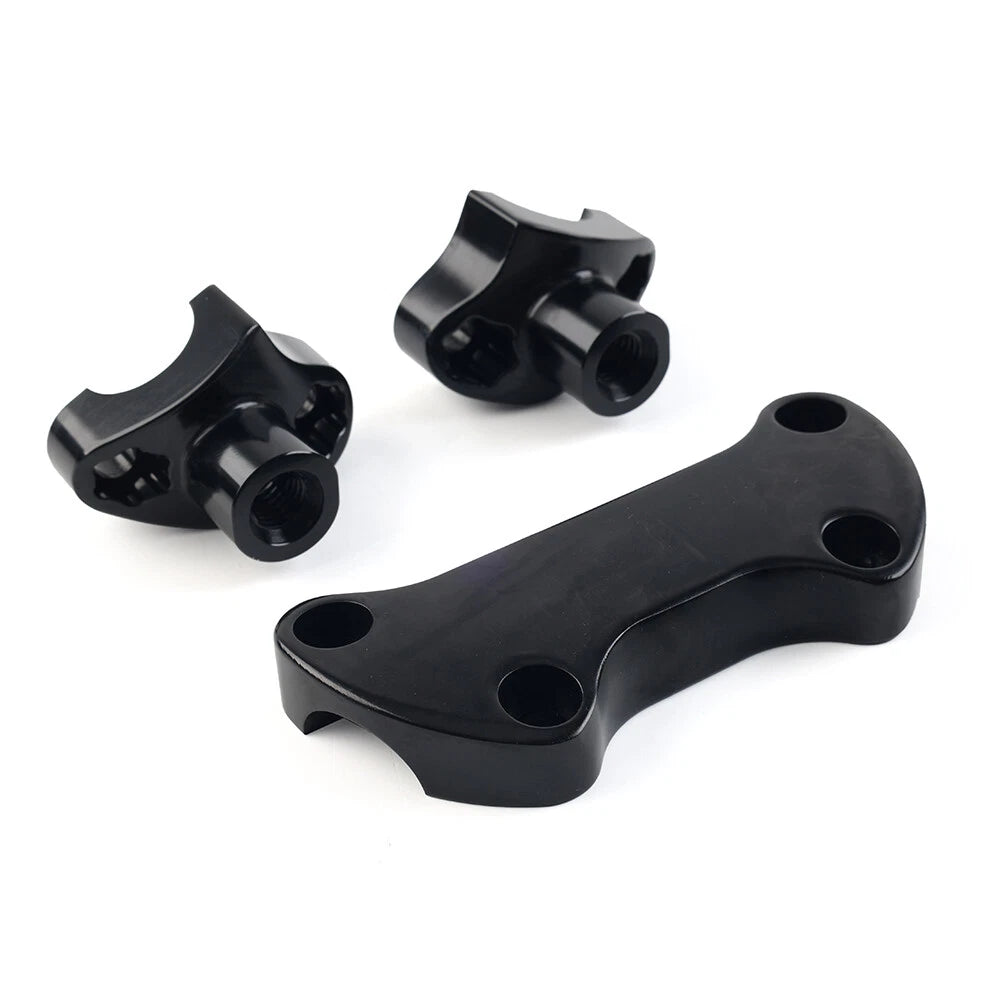 7" Handlebar Risers Top Clamp for Harley Dyna Softail Street Bob Sportster (2006-2023)