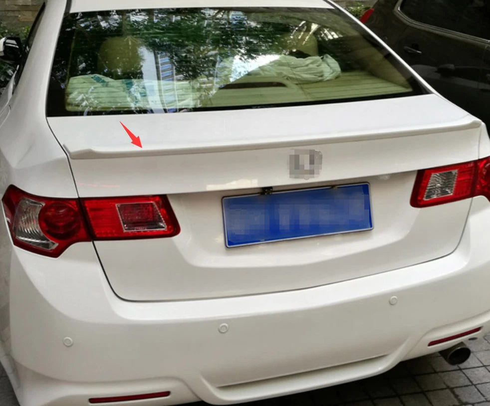 Rear Boot Spoiler for Acura TSX CU1 CU2 Accord Pearl White (2009-2014)