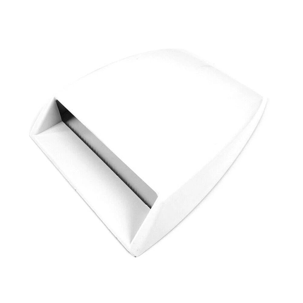 Universal Air Flow Intake Scoop Vent Cover for Car Decoration - White