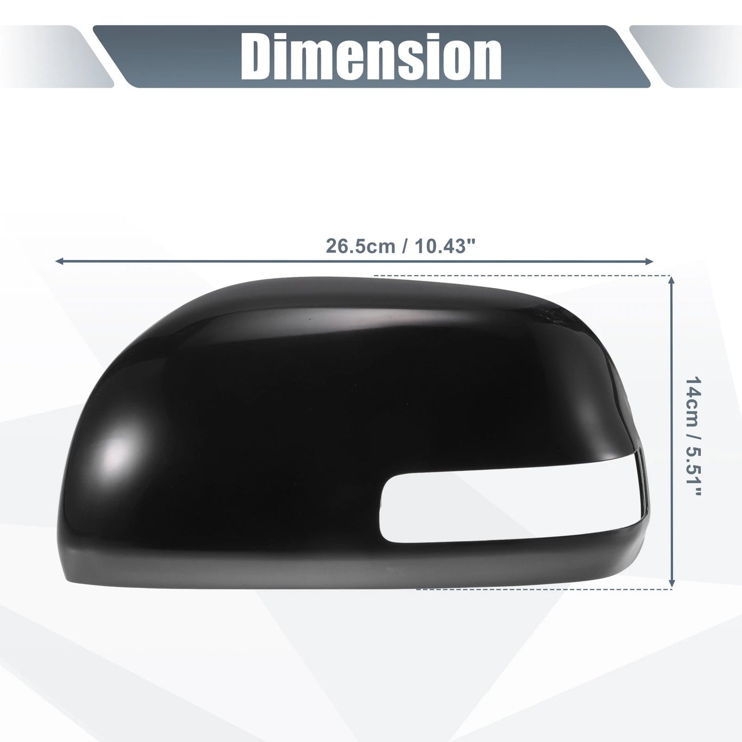 Left Side / Mirror Cover Caps / Black for Toyota RAV4 (2009–2013)