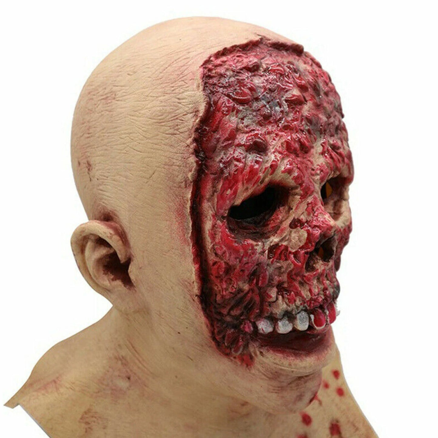 Melting Face Zombie Latex Mask for Halloween