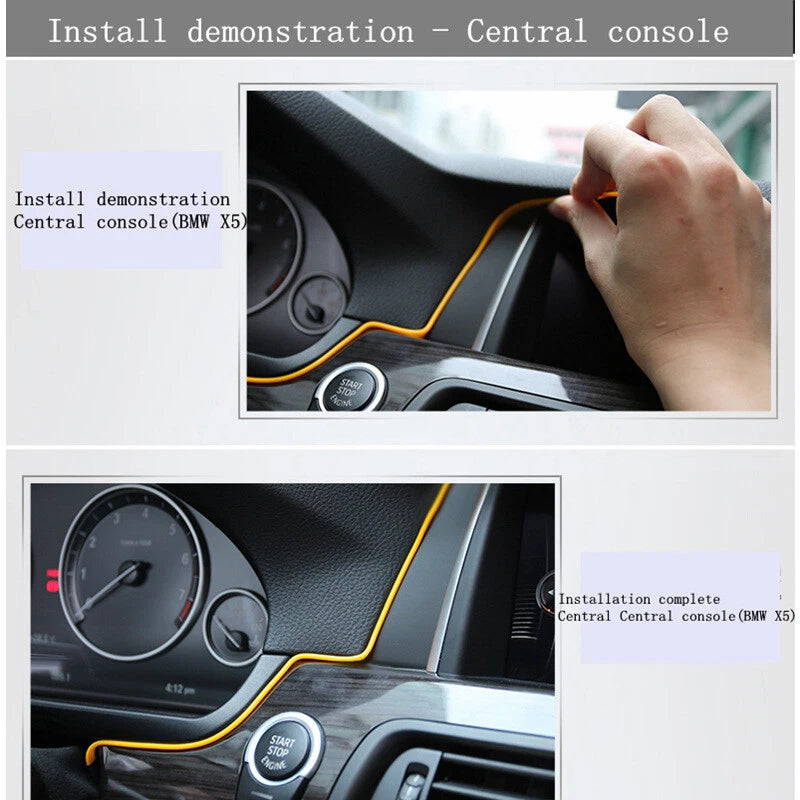 Red Car Interior Neon LED Light Strip for Universal Models (2020-2023)