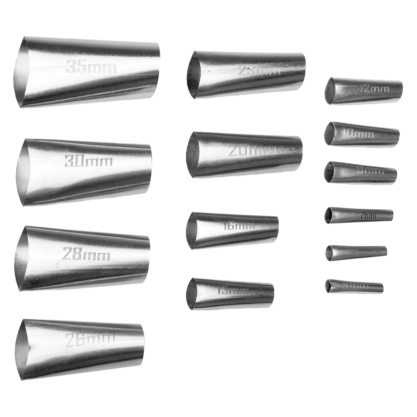14 Sizes Stainless Steel Caulking Nozzle Applicator Finishing Tool Sealant