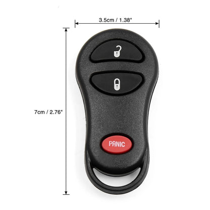 3-Button Key Fob Remote Case Shell for Dodge (2001 - 2005)