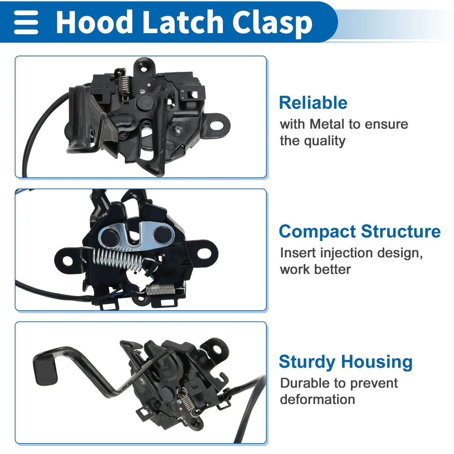Hood Latch Assembly for Toyota 4Runner (2010-2024) 1 Pc