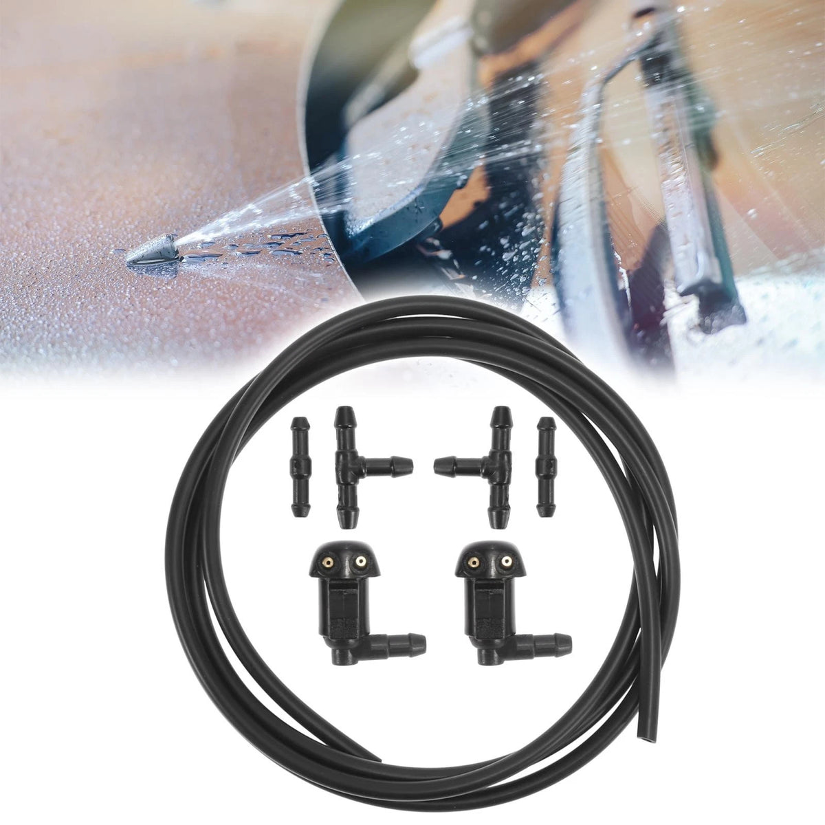 7pcs Windshield Wiper Fluid Squirter Nozzles for Toyota Yaris Tacoma (2006-2020)