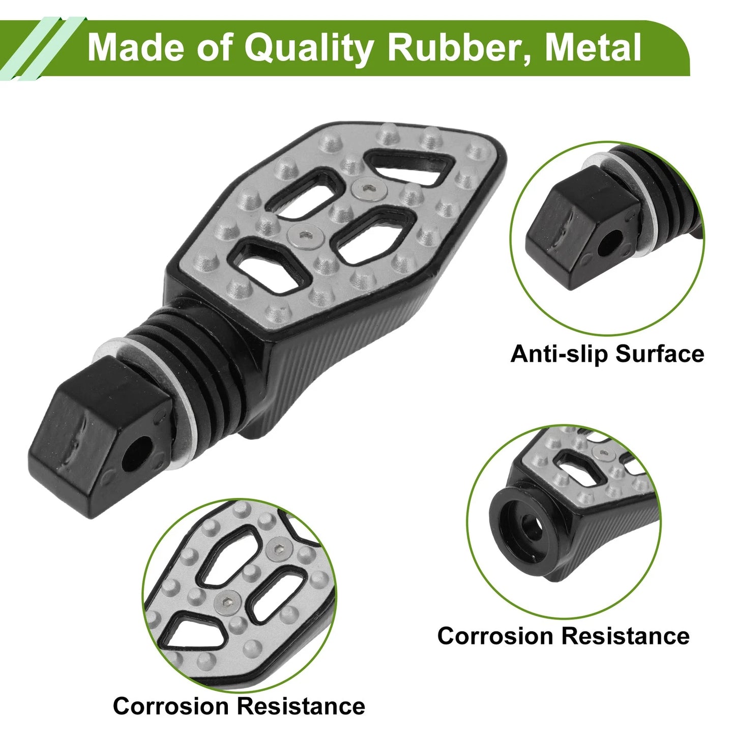 FootPegs 5.1" Rear Footrest Foot Pedal for Motorcycle