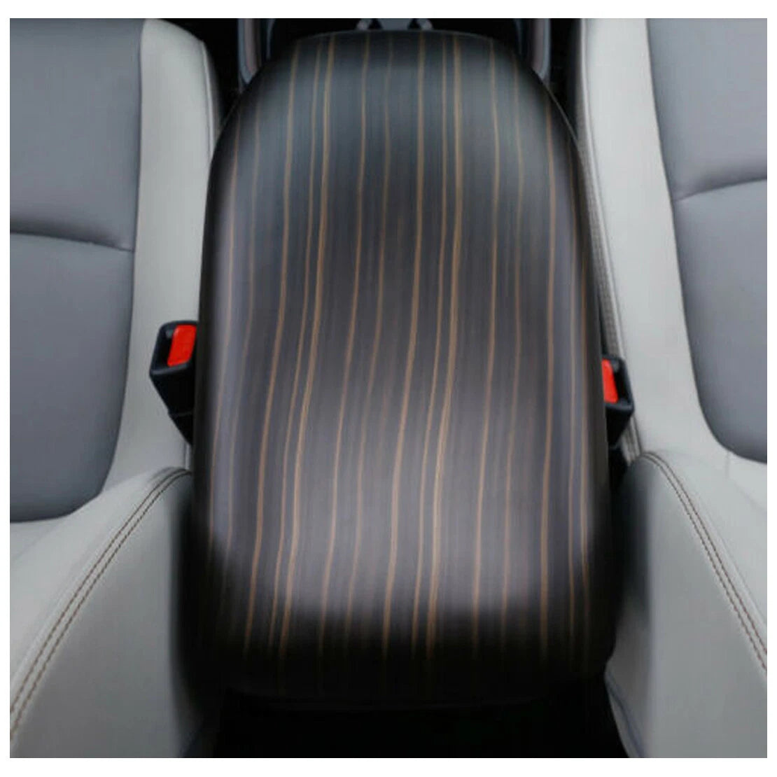 Wood Grain Armrest Storage Box Cover Trim for Toyota RAV4 (2019-2021)