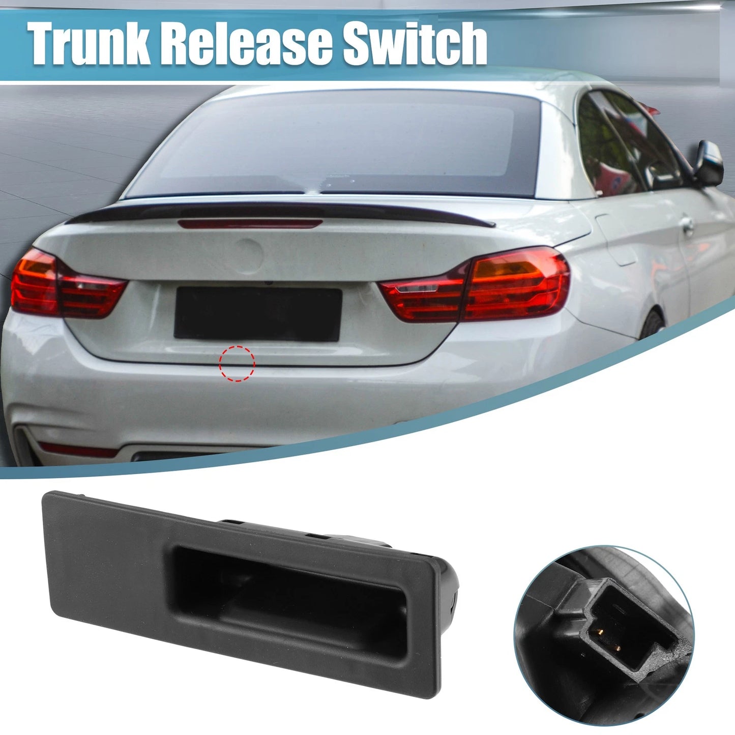 Car Rear Trunk Tailgate Handle Release Switch for BMW X3 (2004-2010)