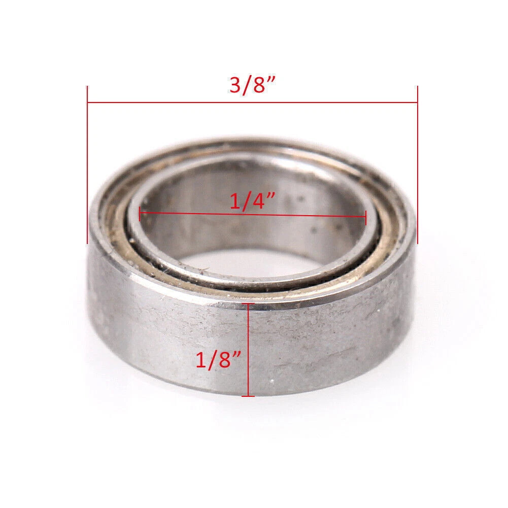 10 x R168ZZ 1/4"x3/8"x1/8" Bearings for Spinner Toys (ABEC1)