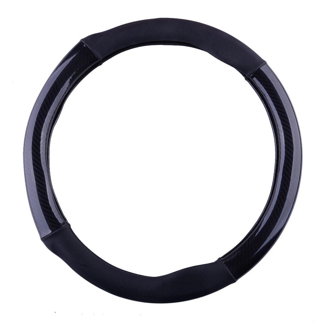 38cm Steering Wheel Cover for Mercedes Carbon Fiber Style