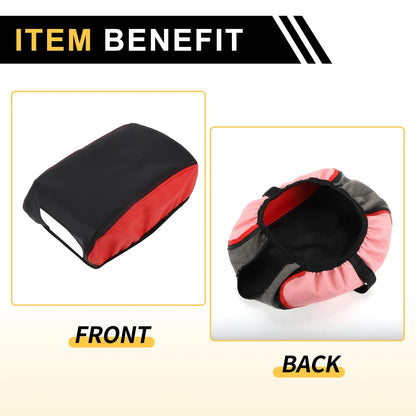 Console Lid Armrest Cover for Jeep Wrangler JK (2011-2017) Black Red